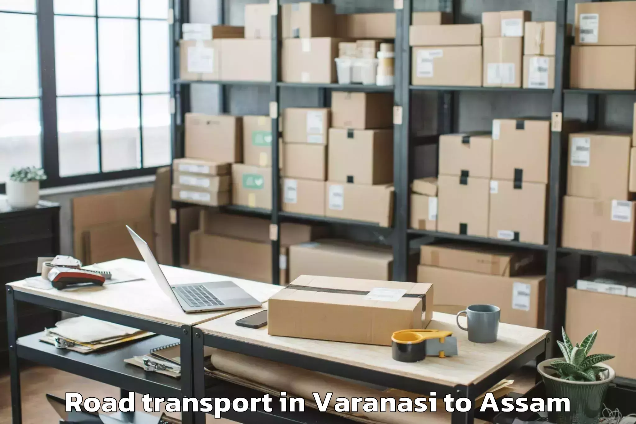 Book Varanasi to Biswanath Charali Road Transport